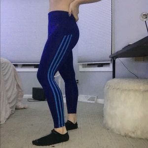 Blue Adidas leggings